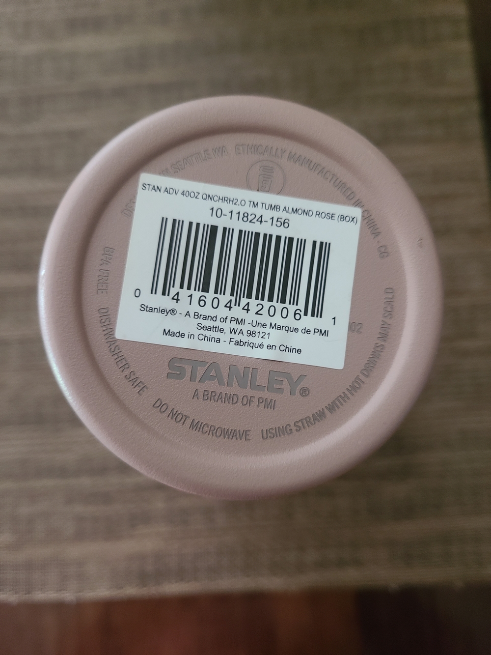 Stanley Almond Rose Quencher Travel Tumbler 40 oz - Picture 3 of 5